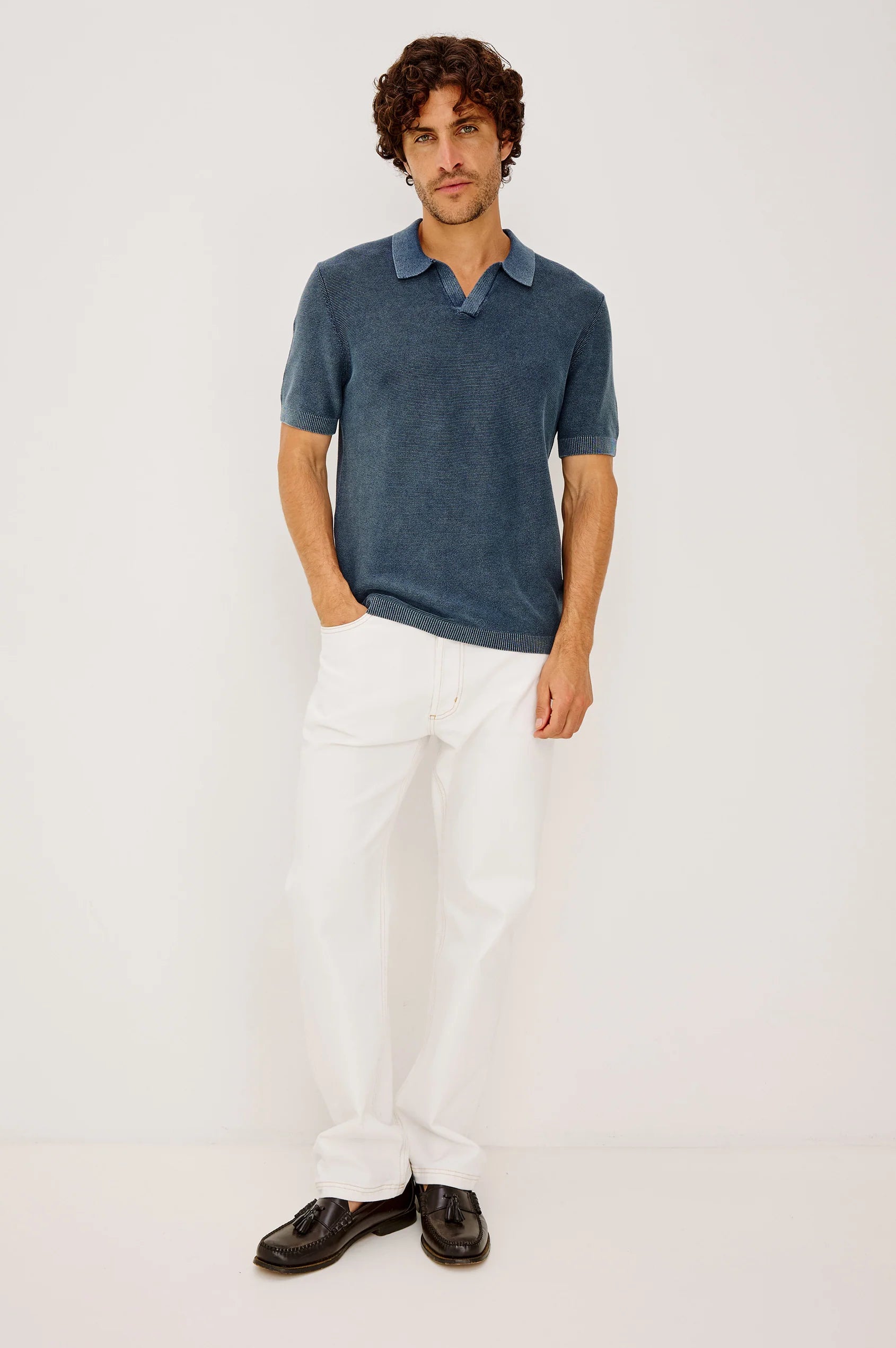 Baker Polo Shirt - Sunwashed Navy