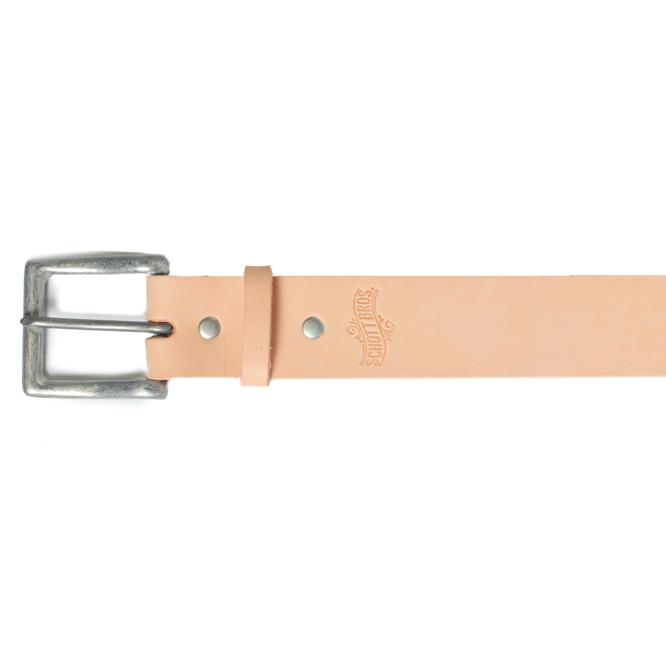 Veg Tanned Natural Steerhide Belt