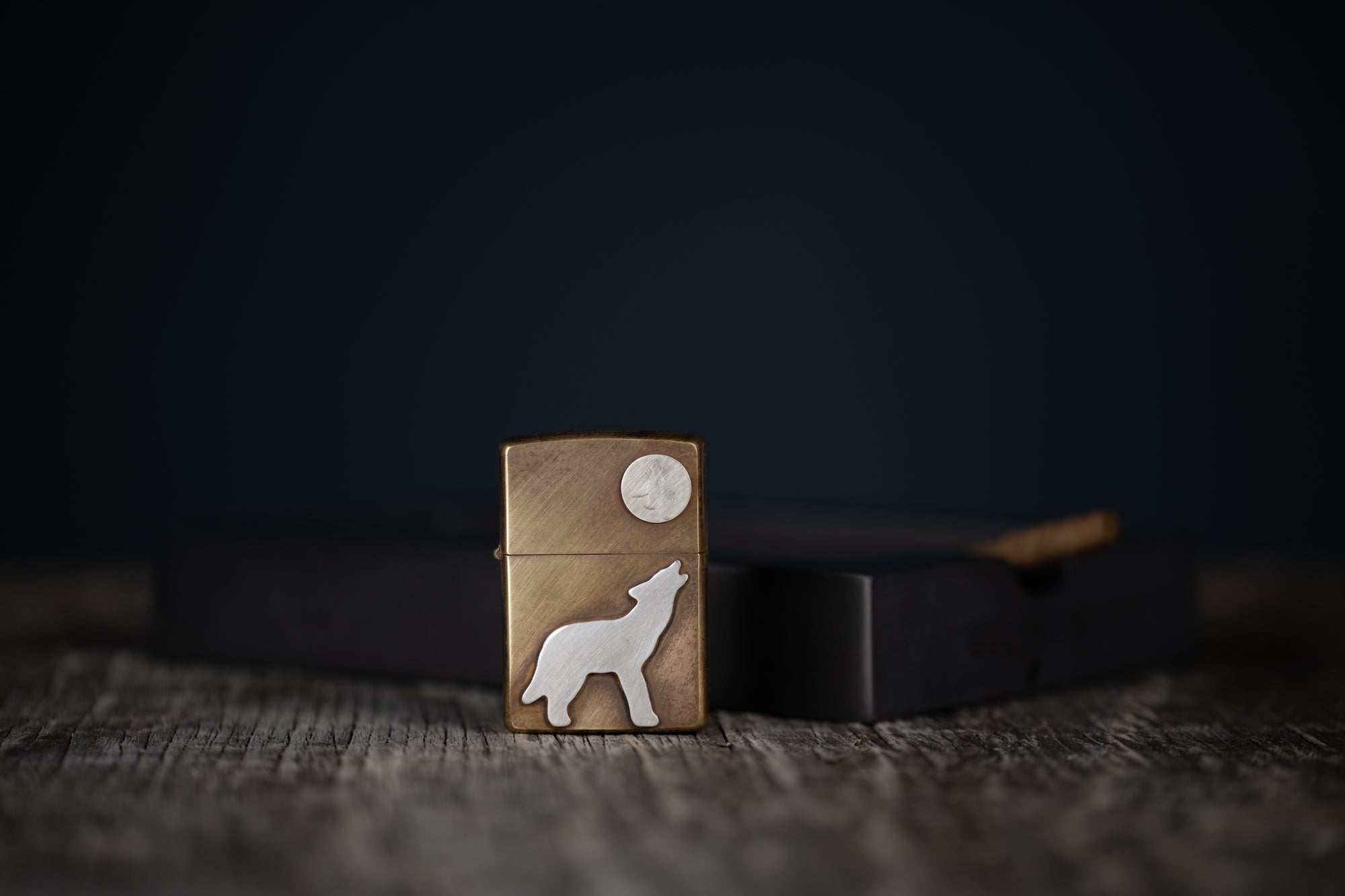 Howling Coyote Zippo Lighter