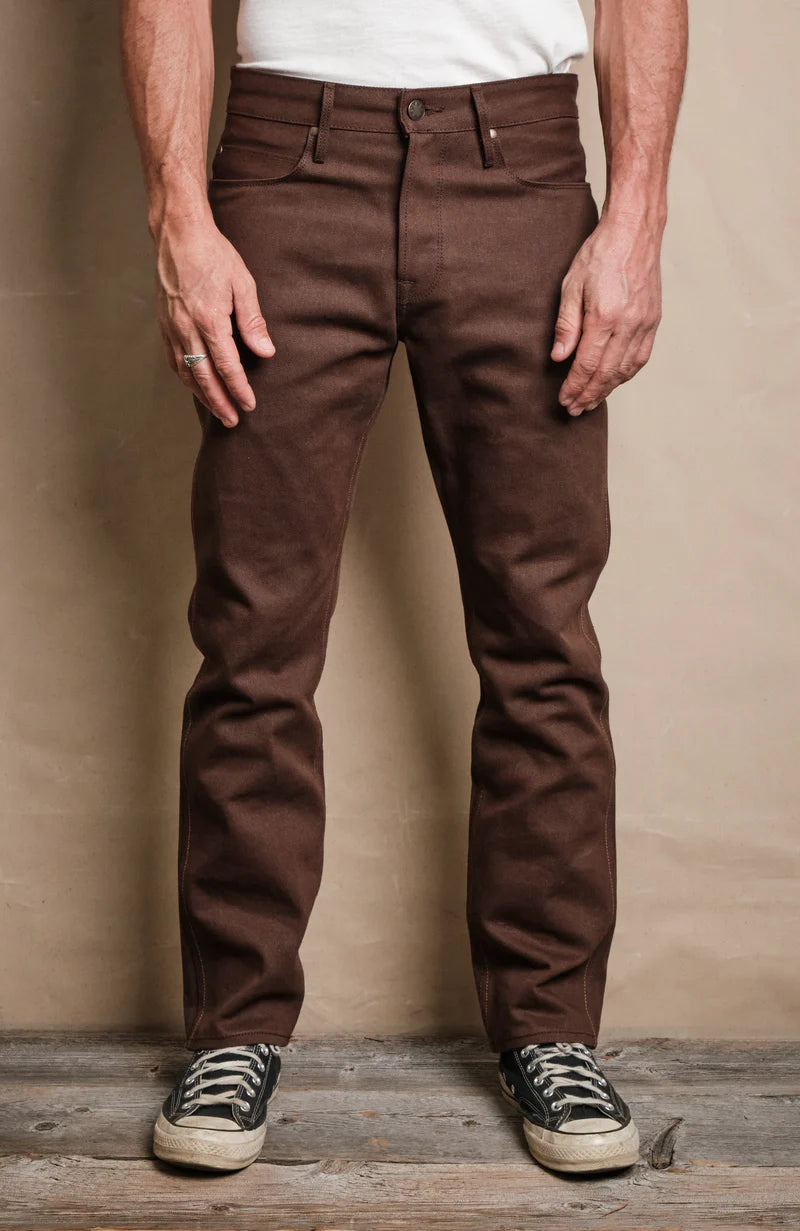 RIOS 15 OUNCE DARK BROWN DENIM