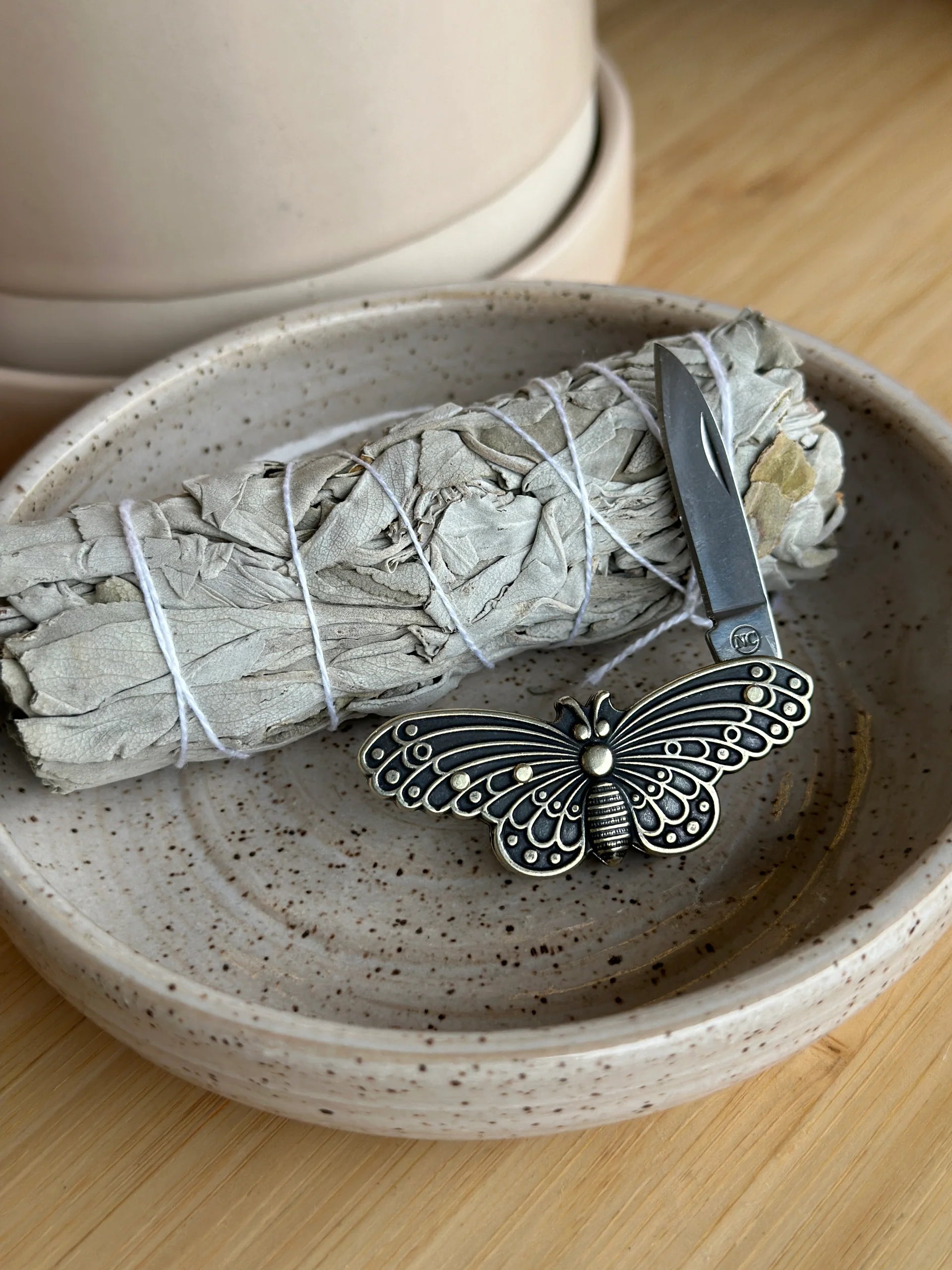 Brass Animal Pocket Knife - Butterfly