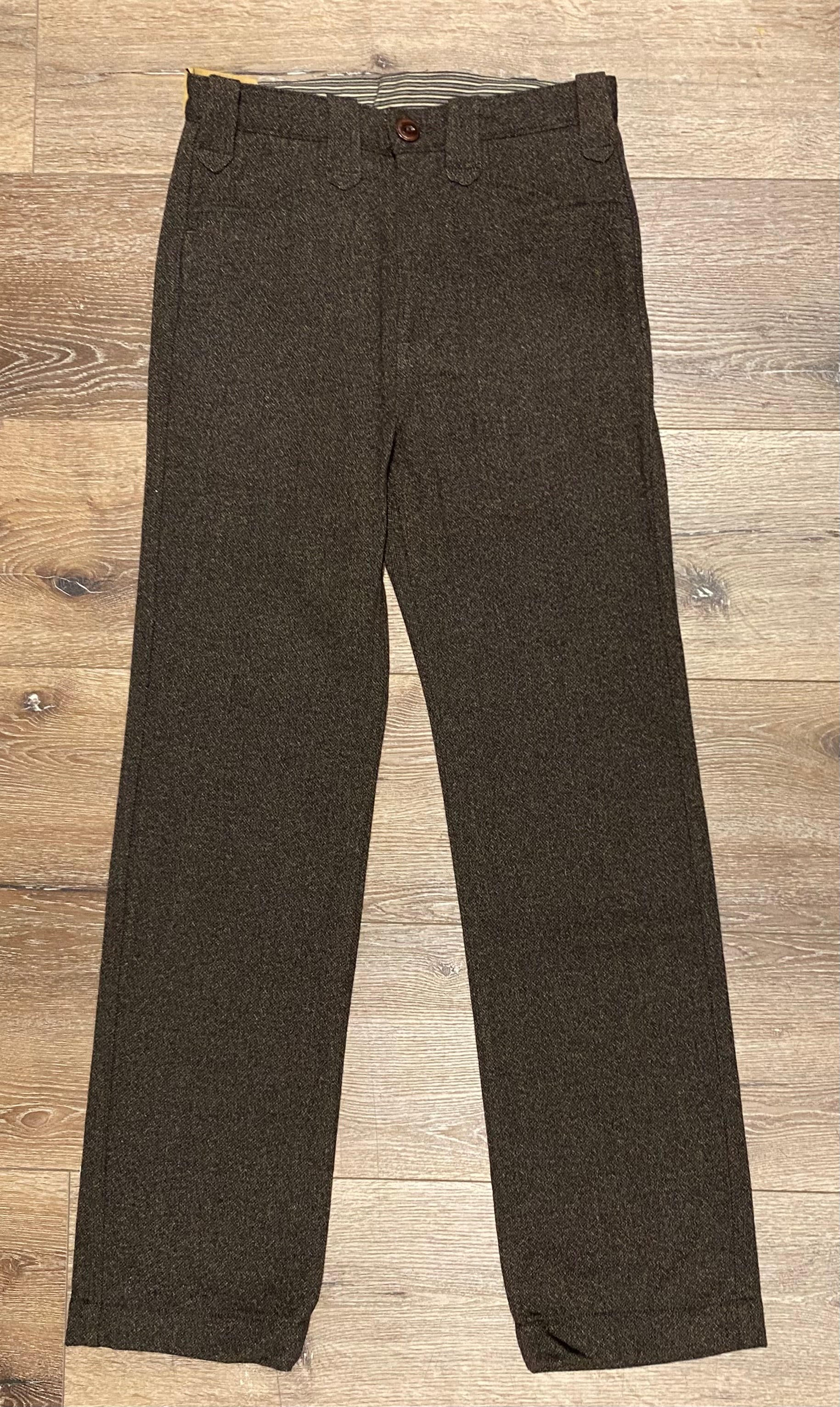 DUSTER PANT - BROWN WOOL