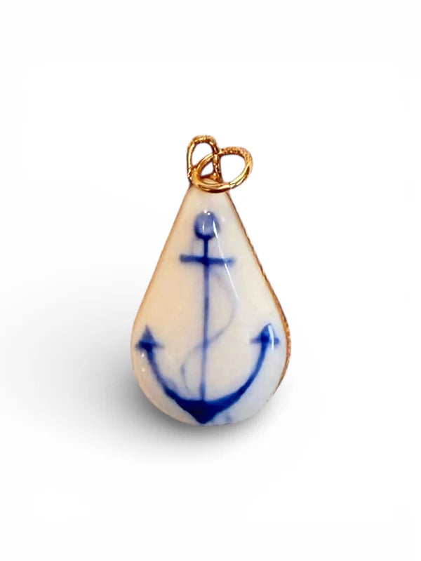 Anchor Charm - Navy Blue