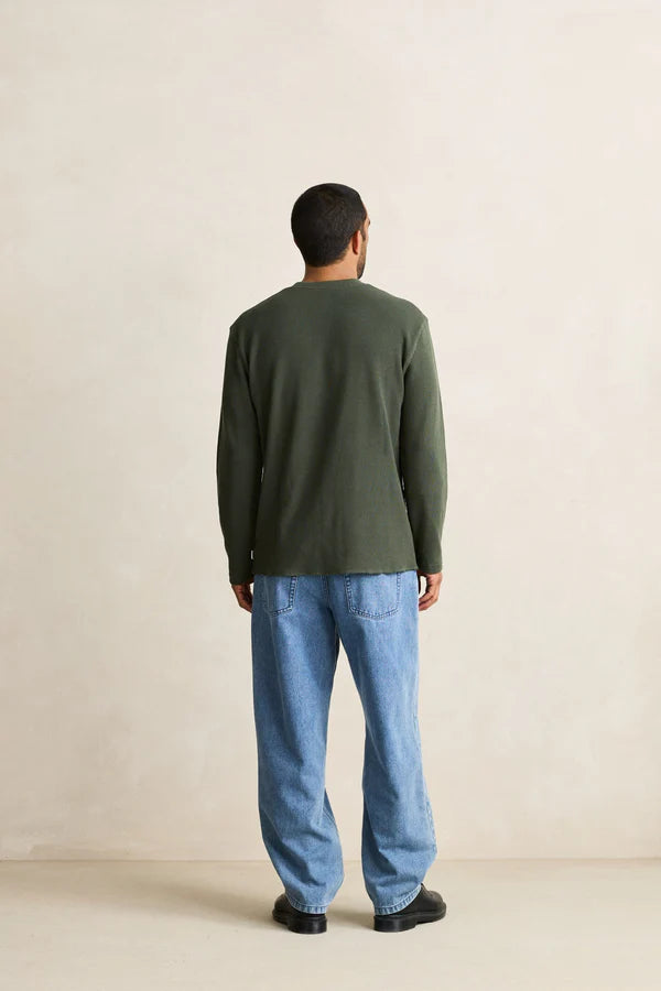 Classic Waffle Knit - Forest Green