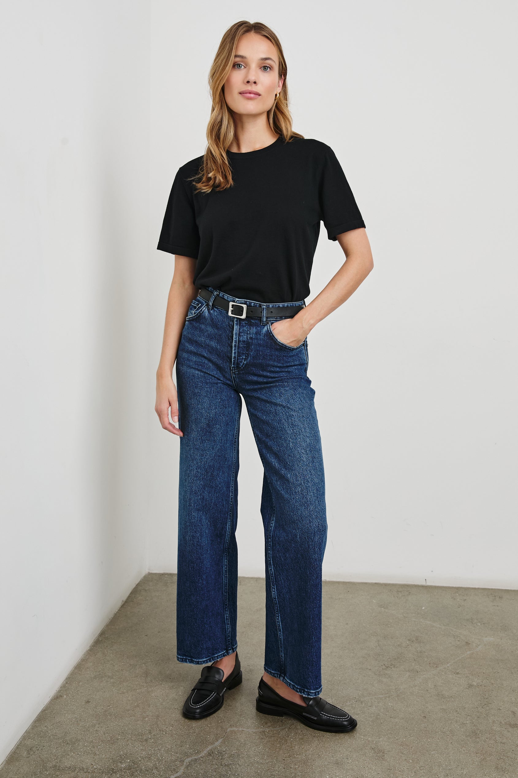 Cotton Cashmere T-shirt Black