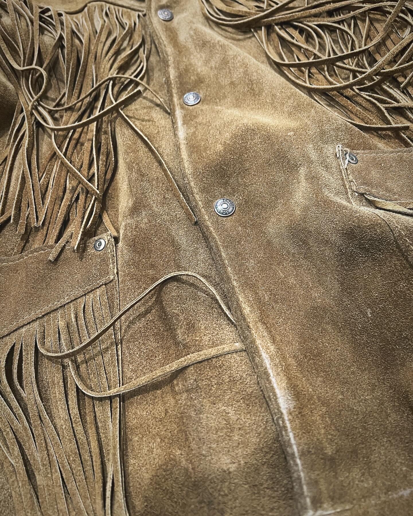 Vintage Schott Men's Suede Fringe Jacket