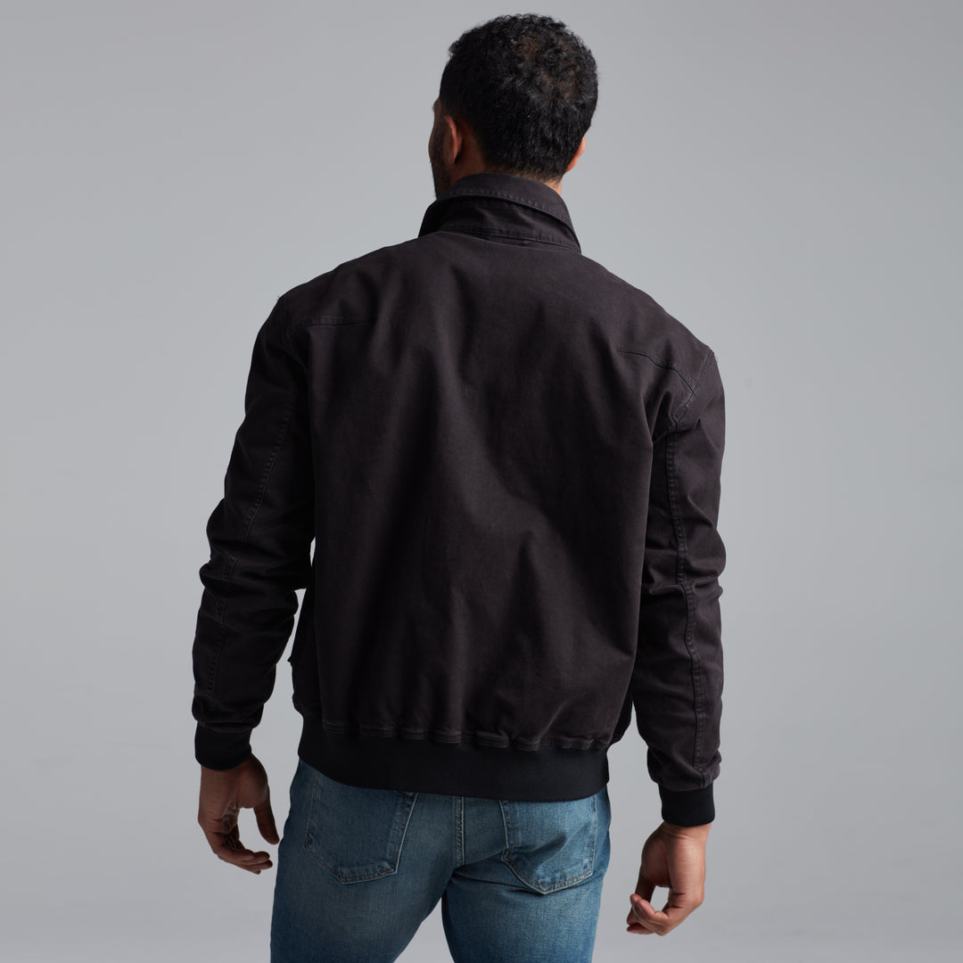 DILLON MID-CENTURY TWILL BOMBER JACKET
