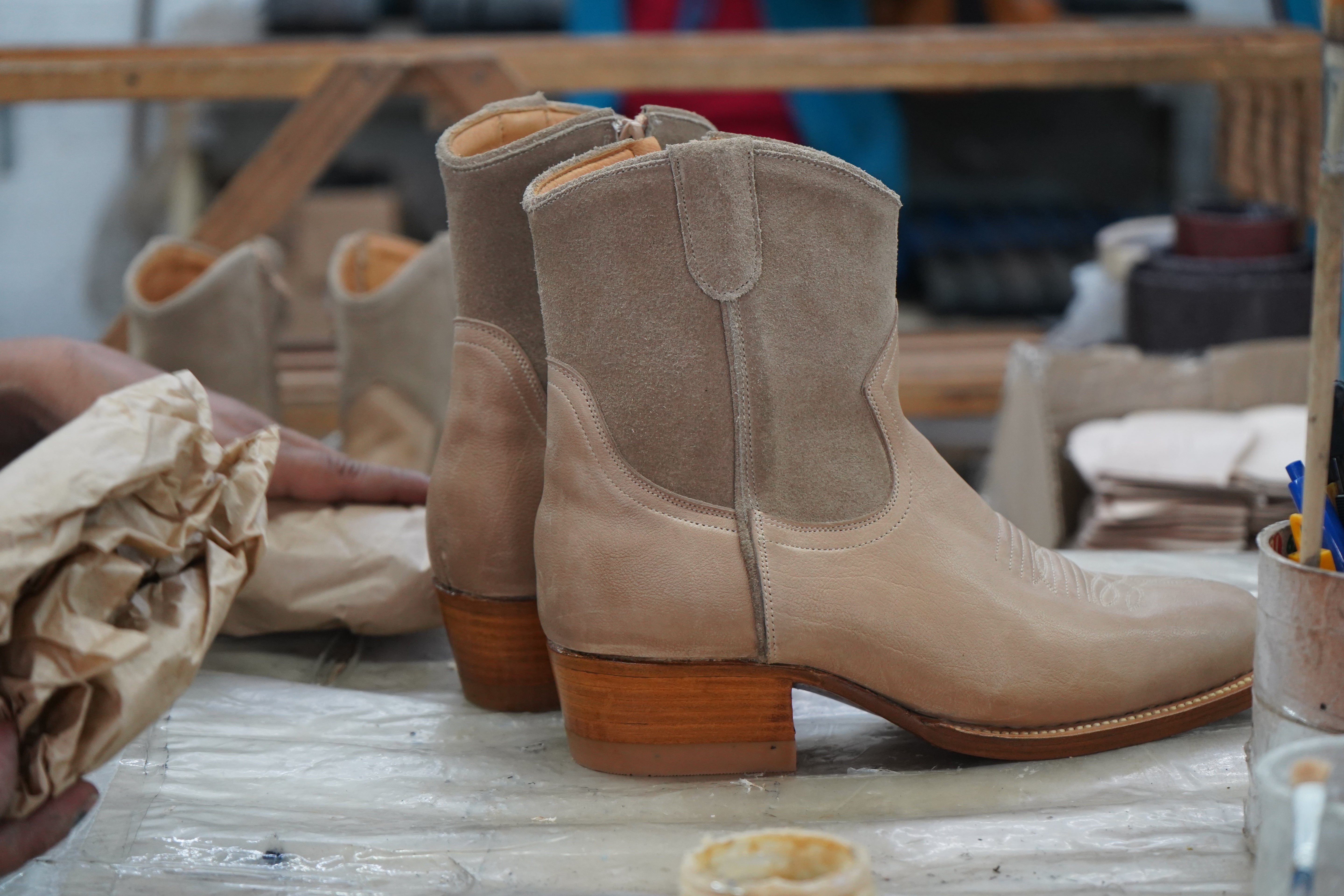 Ava Boots - Bone C+P