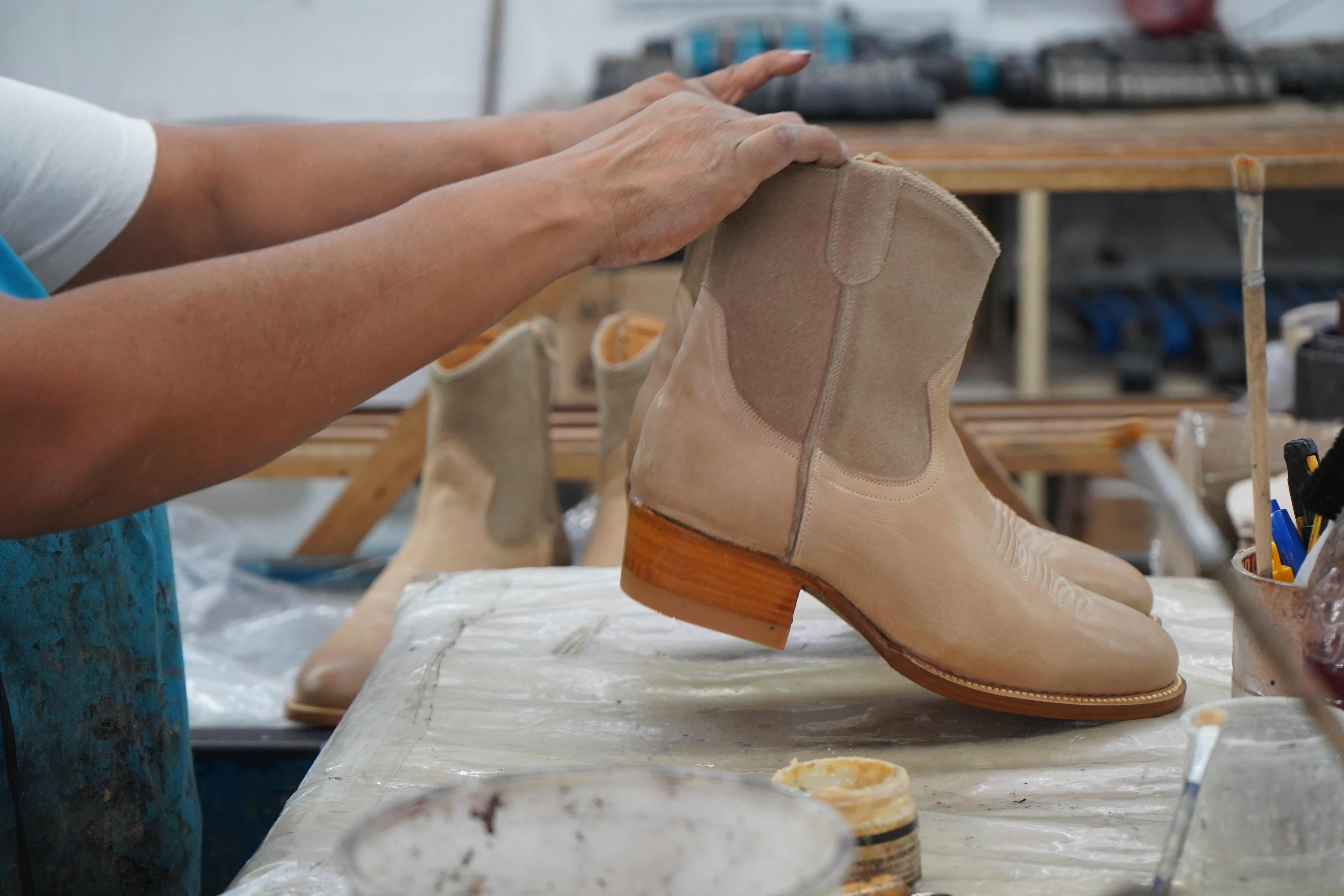 Ava Boots - Bone C+P