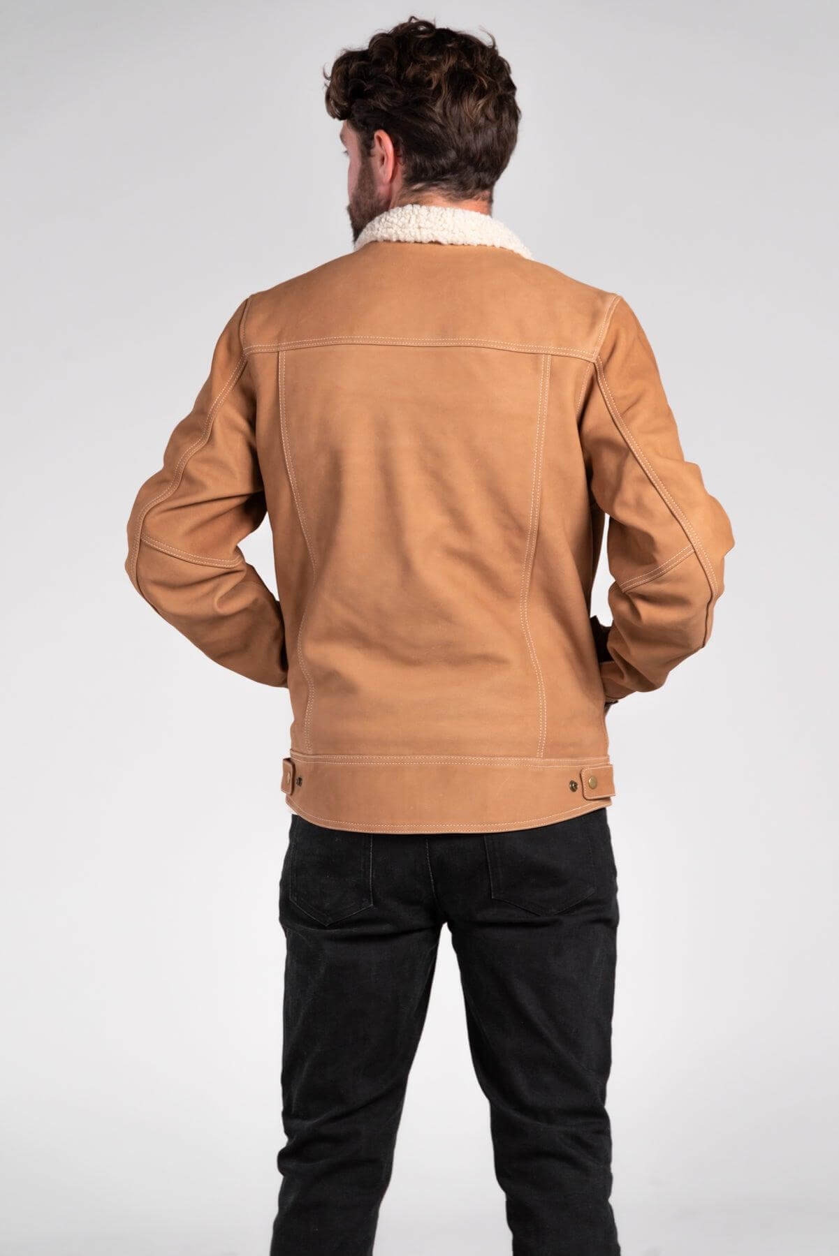 BYRON NUBUCK LEATHER MOTORCYCLE JACKET