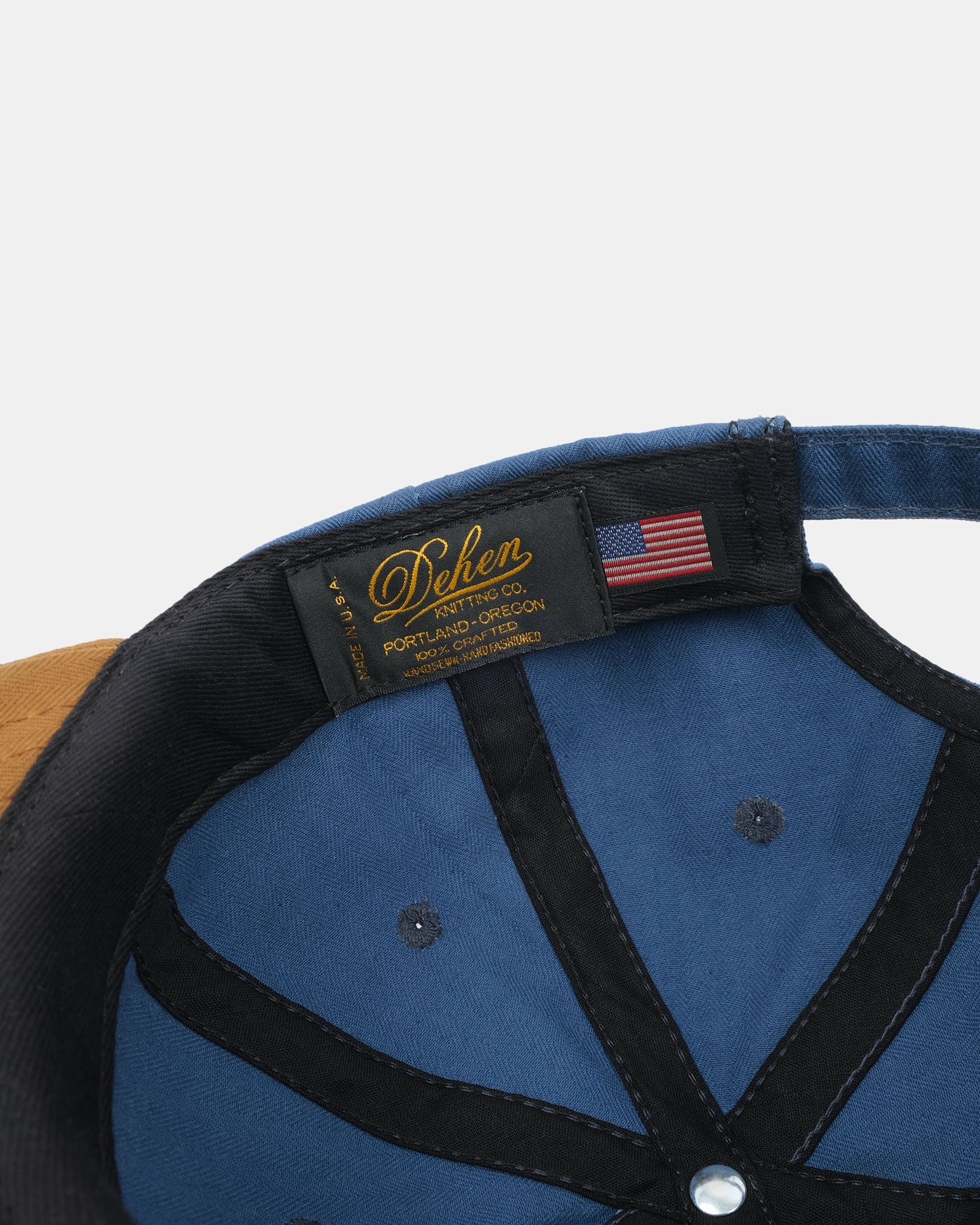 2-Tone Baseball Hat - Mock Blue / Nicotine
