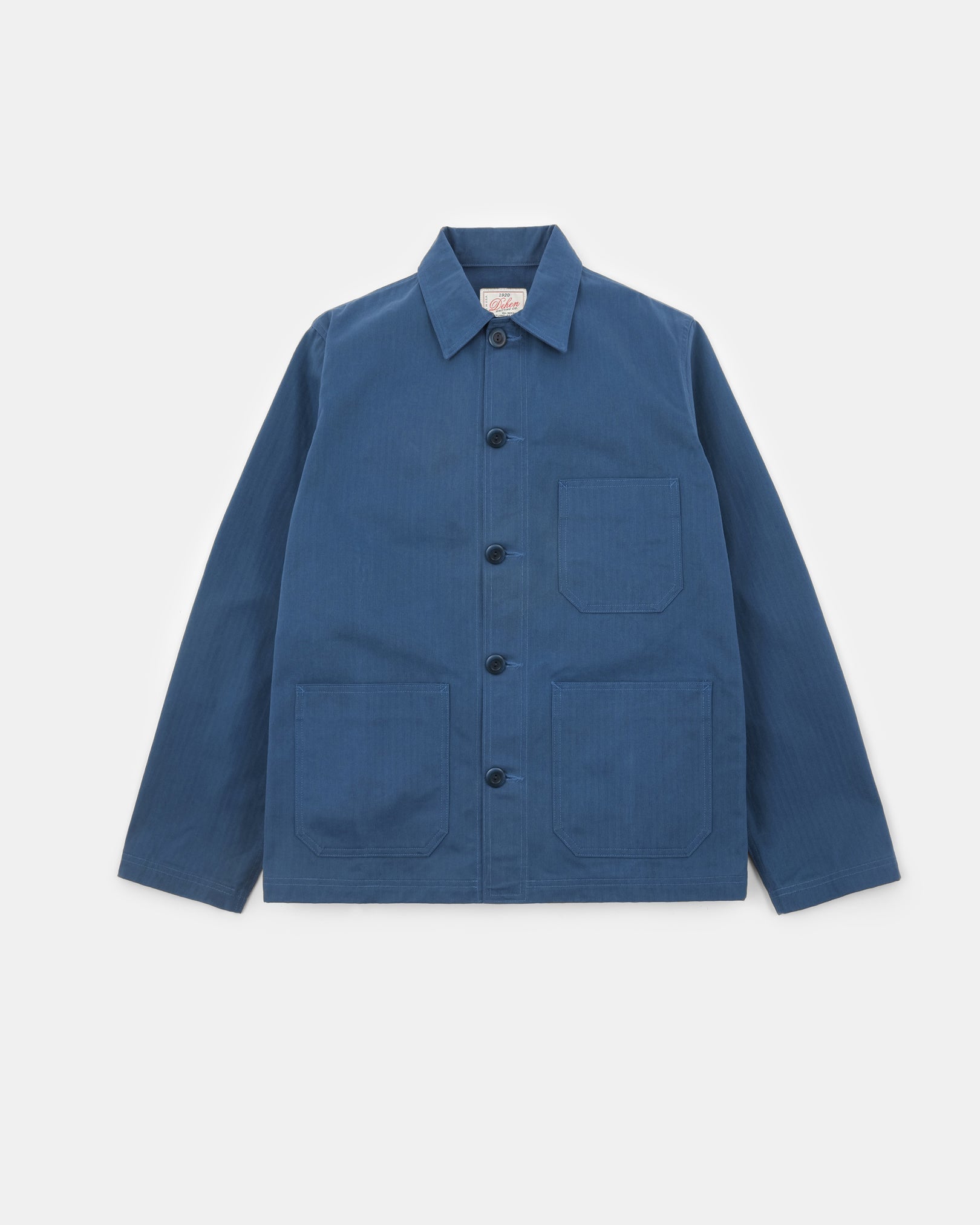 Woven Chore Coat - Mock Blue