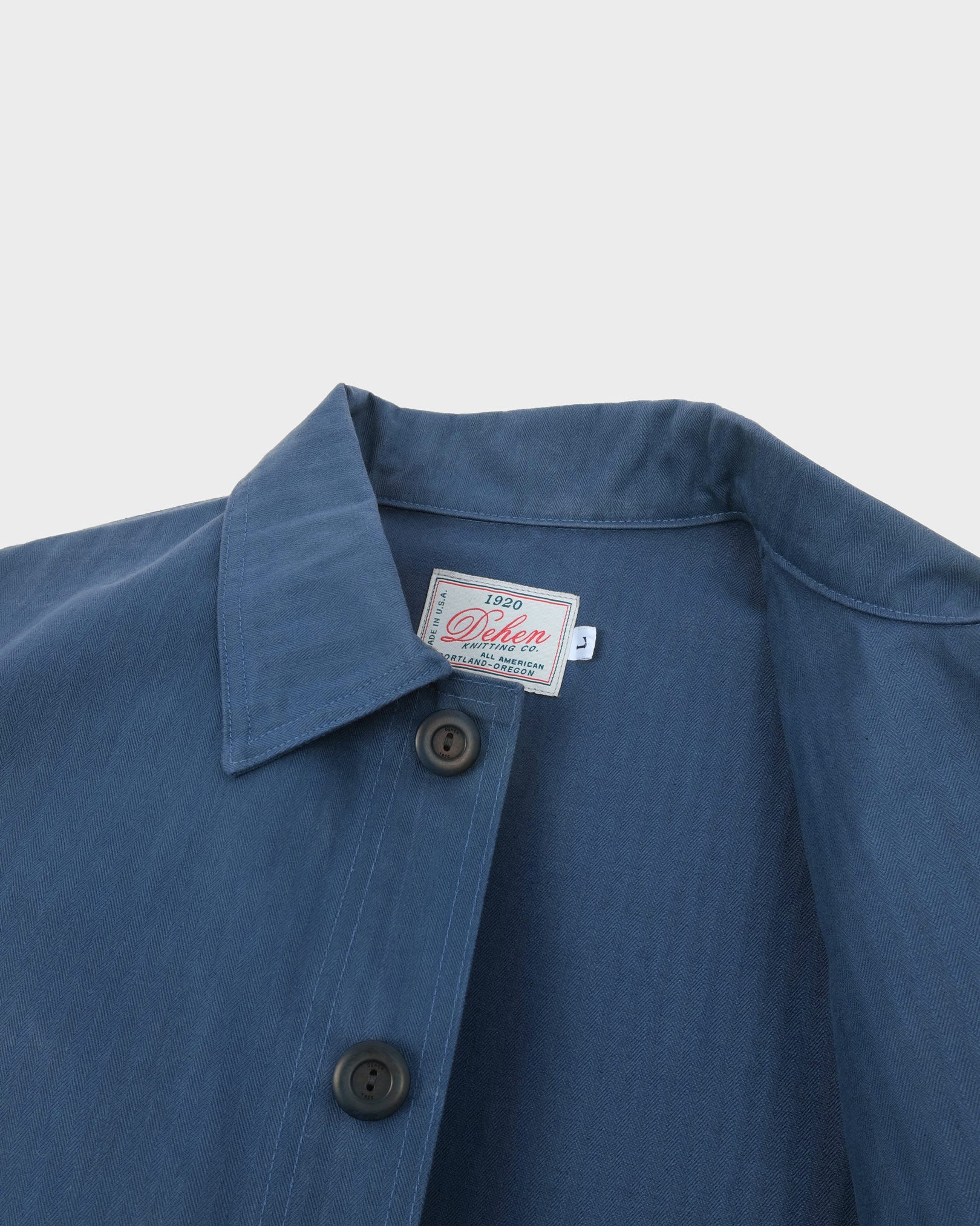 Woven Chore Coat - Mock Blue