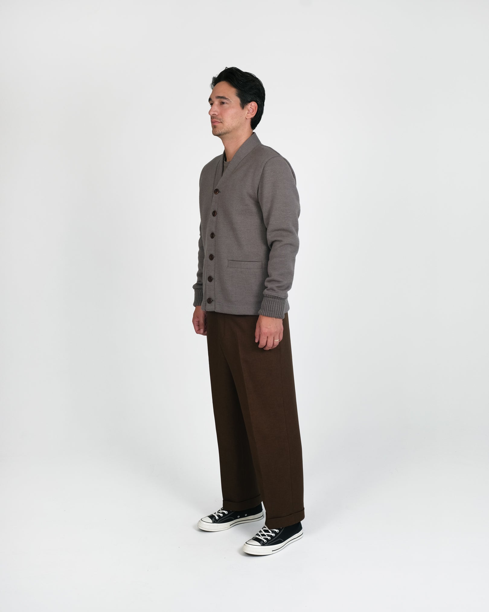 Classic Cardigan - Smoke