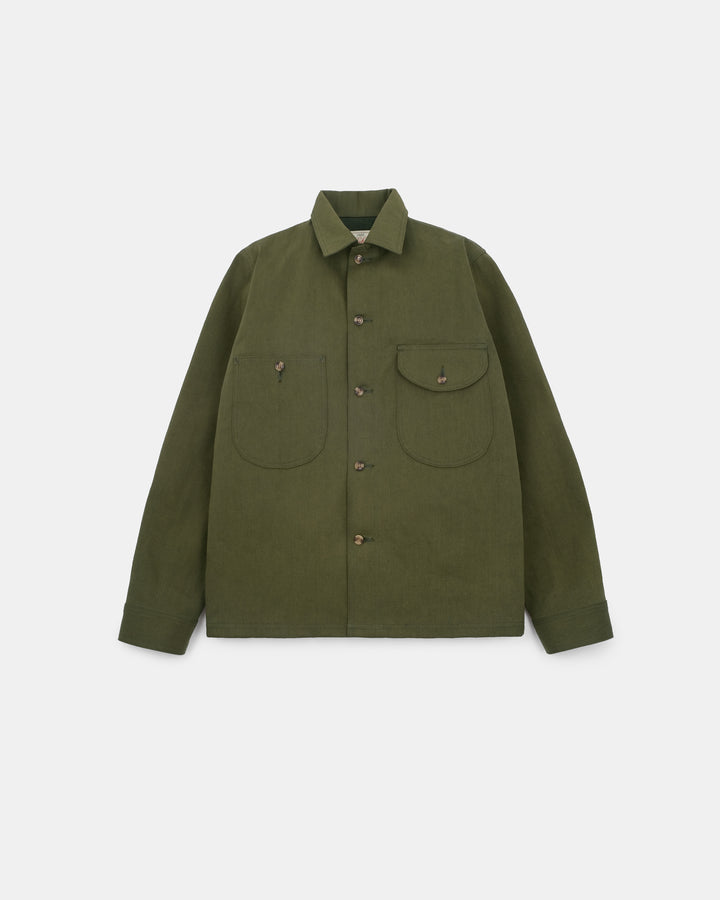 Selvedge Overshirt - Olive Selvedge Denim