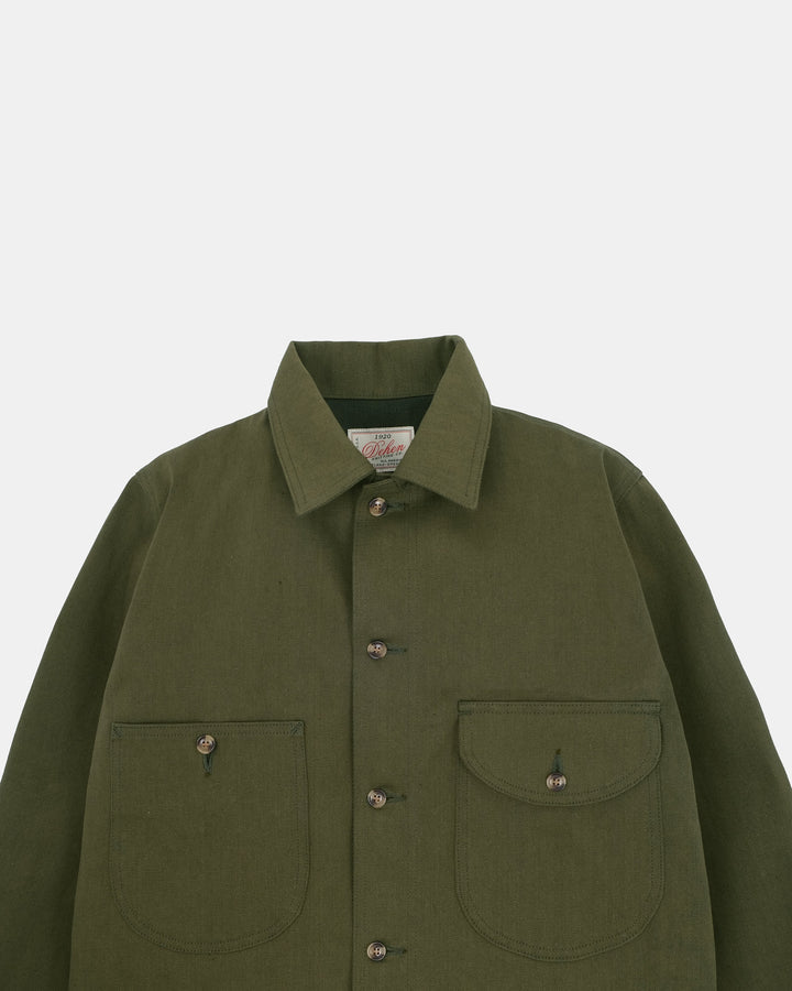 Selvedge Overshirt - Olive Selvedge Denim