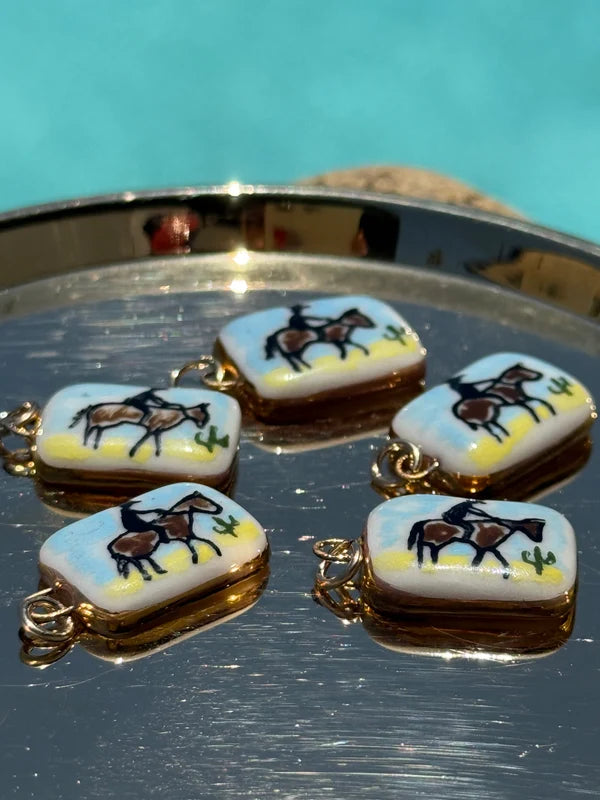 Cowboy Sunset Charm