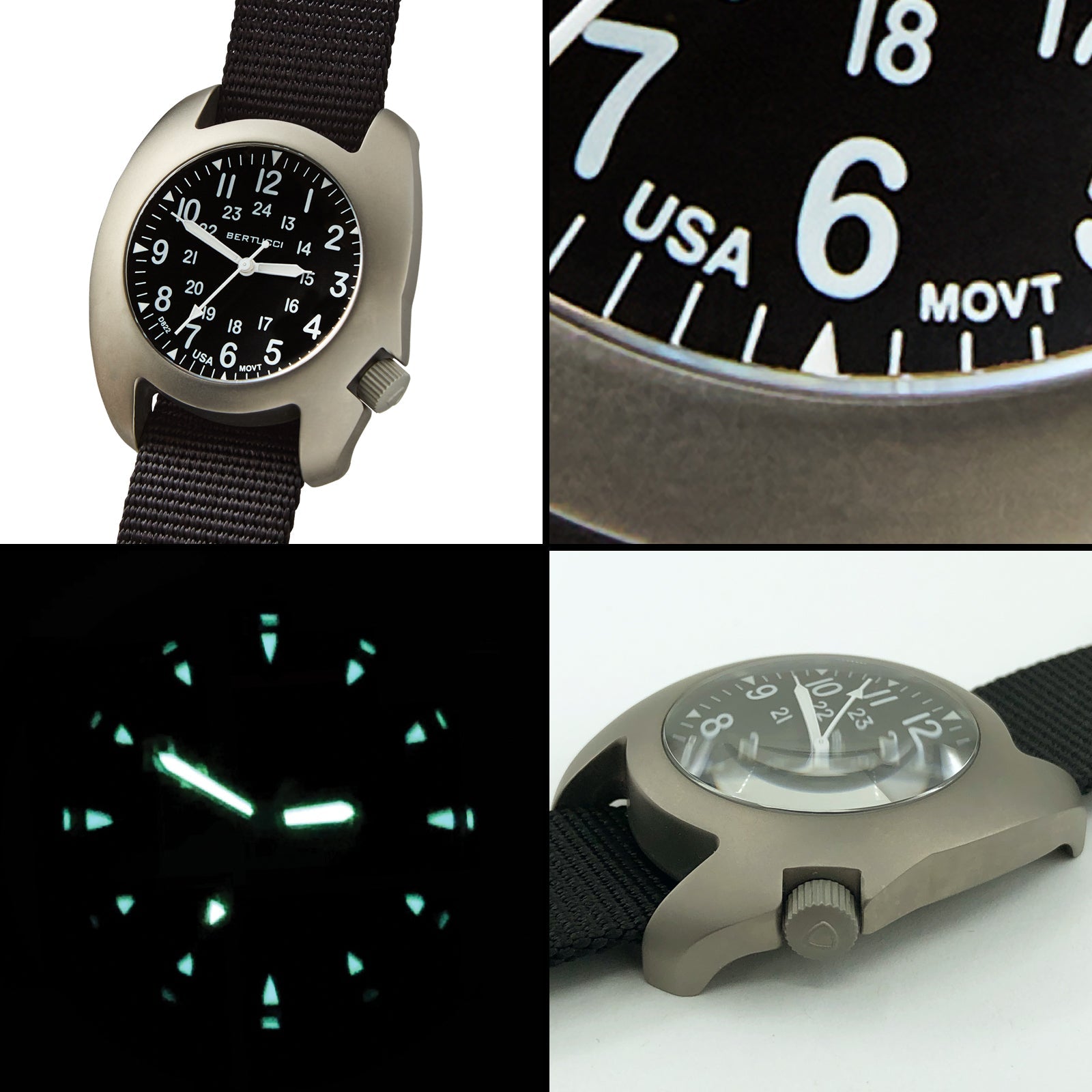 #17017 D-3T RETROFORM EPIC - Black Dial w/ Ghost Gray Nylon Band
