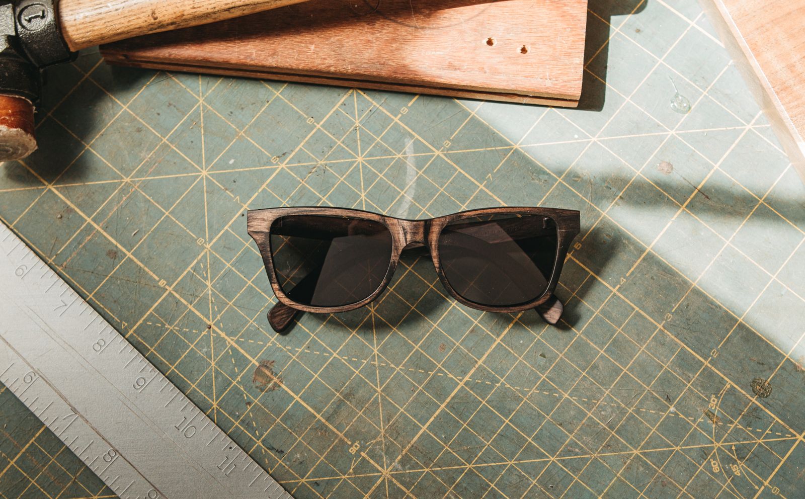 Canby: Distressed Dark Walnut - Grey Polarized