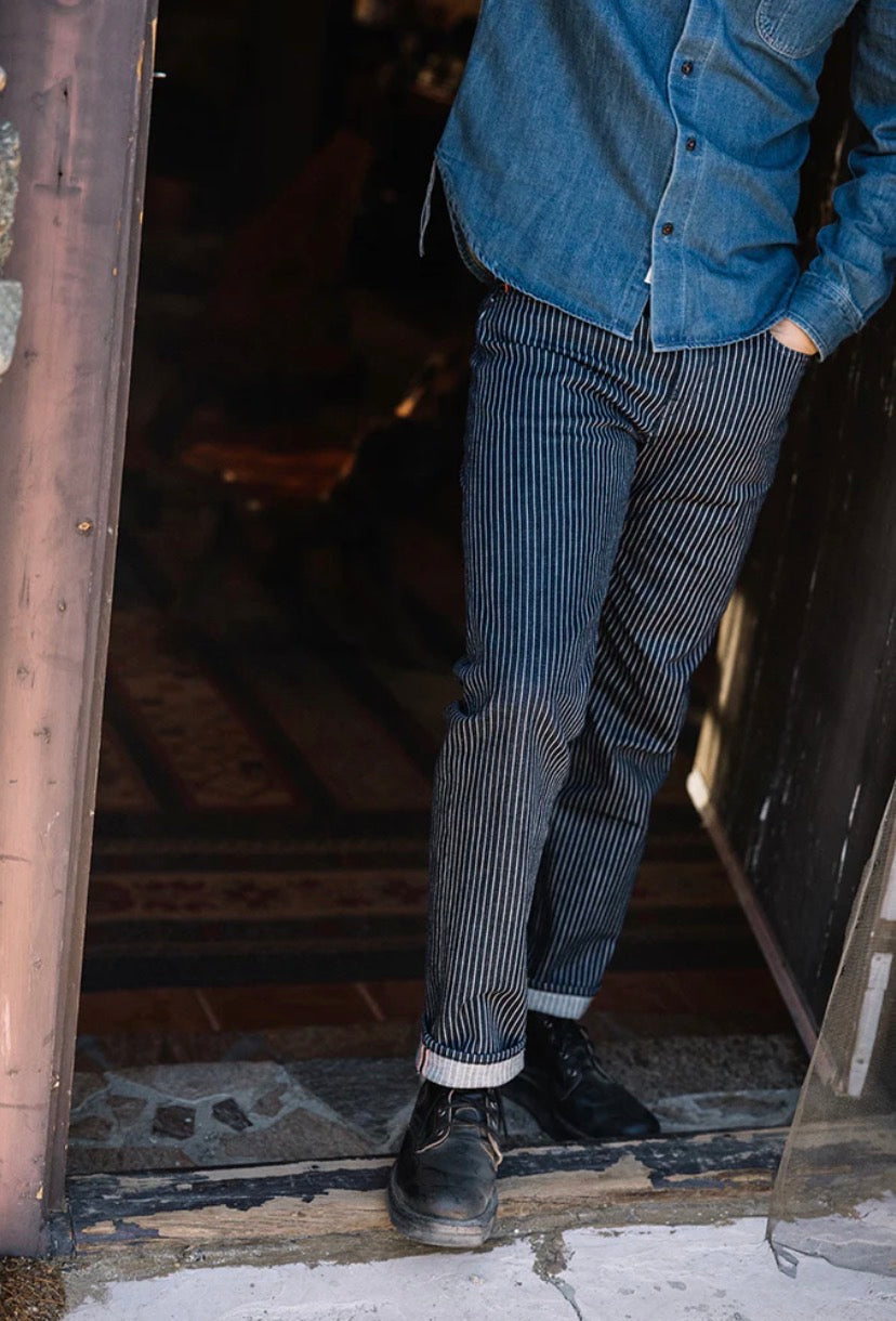 The Hammer Straight - Indigo Stripe Rinse 14oz Selvedge