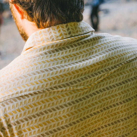 Ranchero Jacquard Polo - Oatmeal Heather