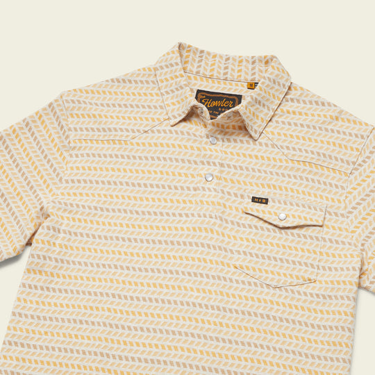 Ranchero Jacquard Polo - Oatmeal Heather