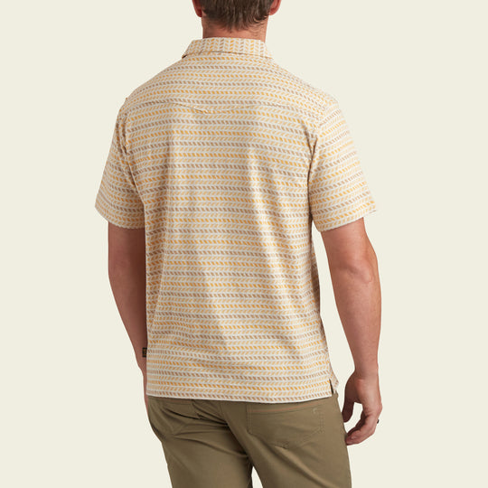 Ranchero Jacquard Polo - Oatmeal Heather