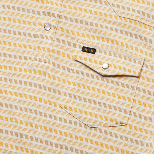 Ranchero Jacquard Polo - Oatmeal Heather