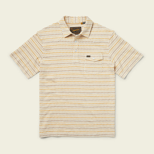 Ranchero Jacquard Polo - Oatmeal Heather