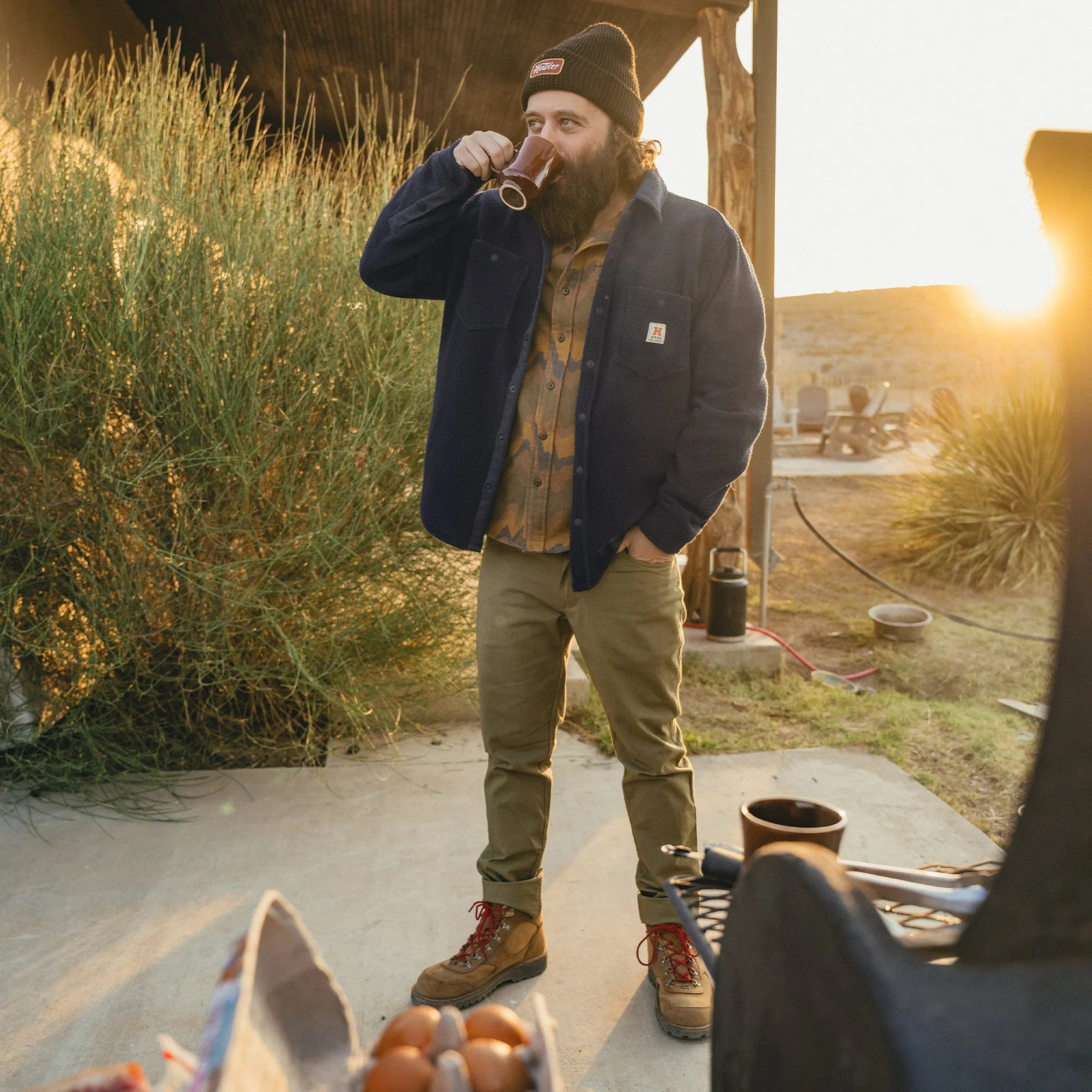 Allegheny Fleece Overshirt - Dark Indigo