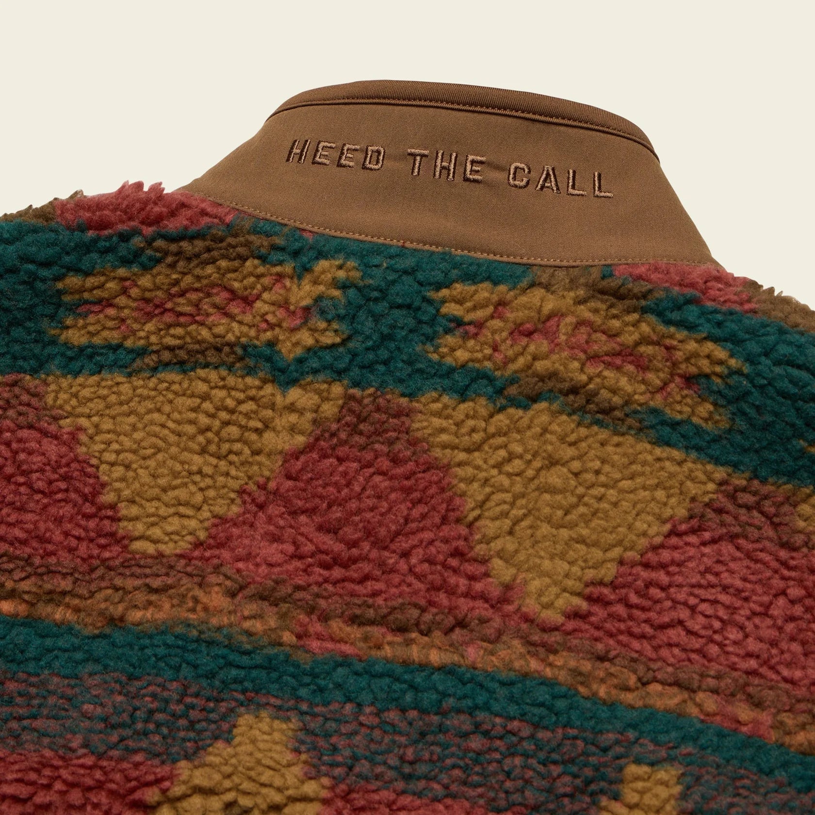 Chisos Fleece Vest - Mitla Motifs : Russet