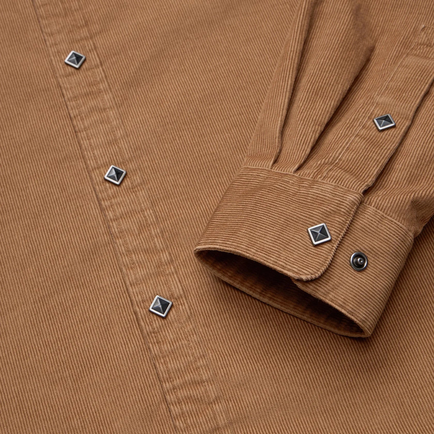 Banning Corduroy Snapshirt - Duck Brown