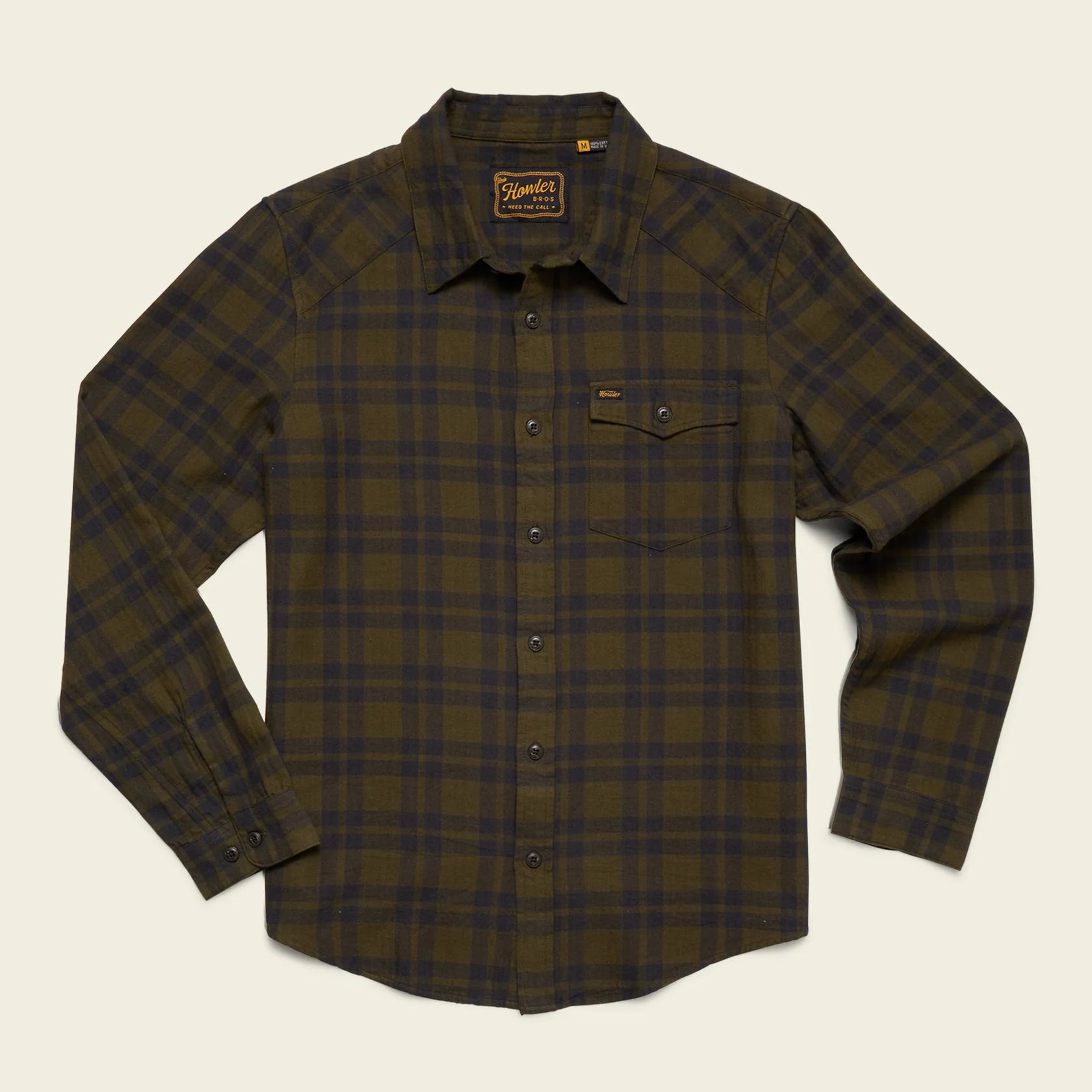 La Grange Lightweight Flannel - Cohen Plaid : Dark Olive
