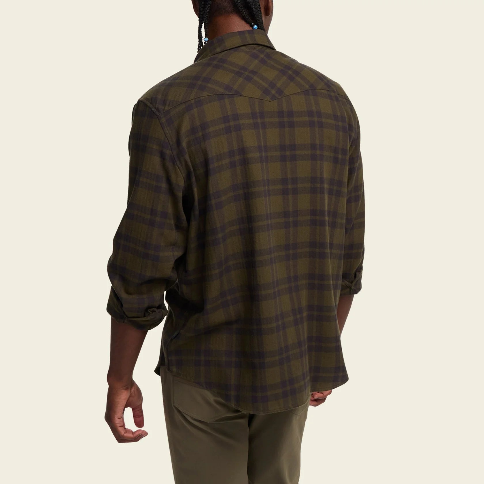 La Grange Lightweight Flannel - Cohen Plaid : Dark Olive
