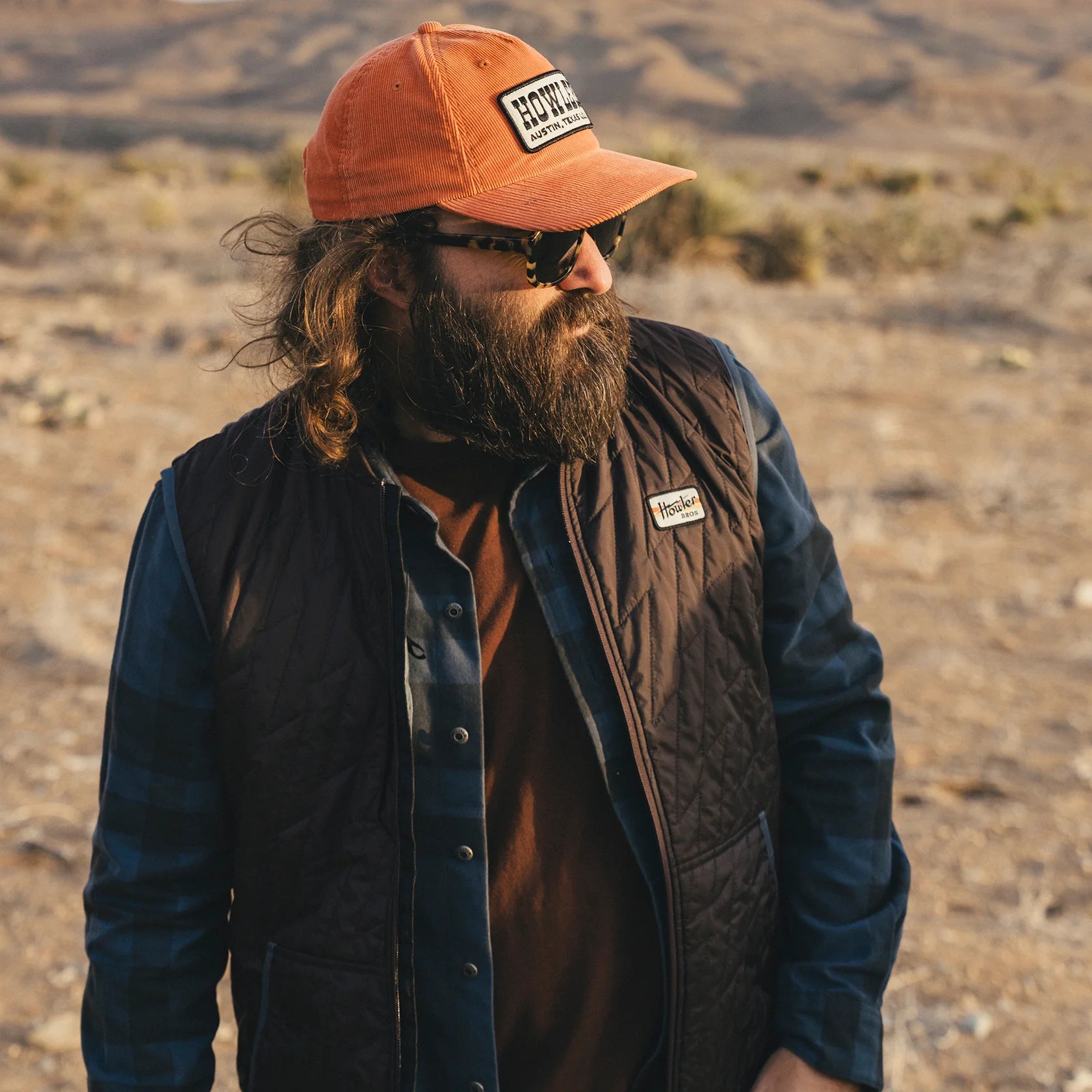 Voltage Quilted Vest - Bark