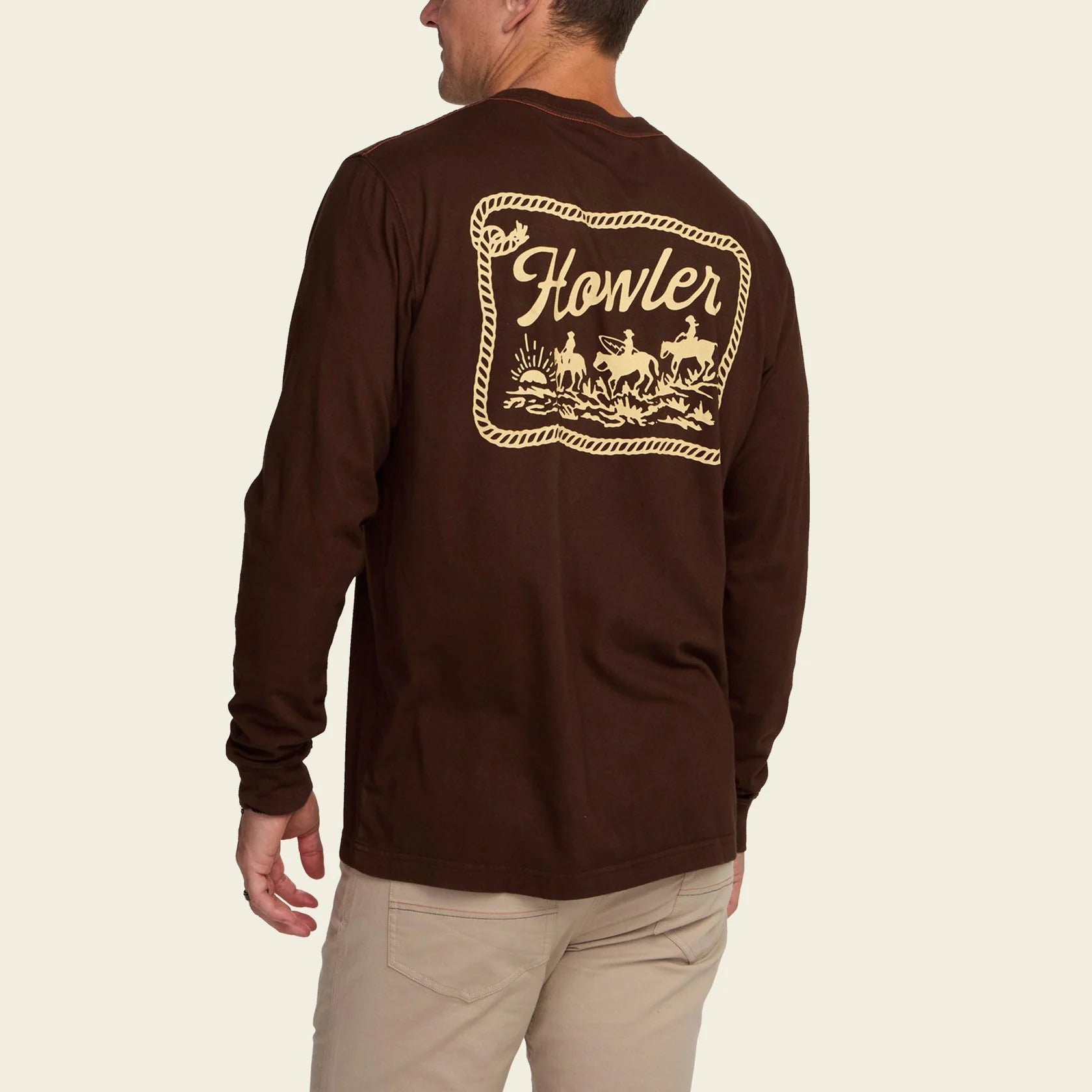Howler Posse Longsleeve Cotton T-Shirt