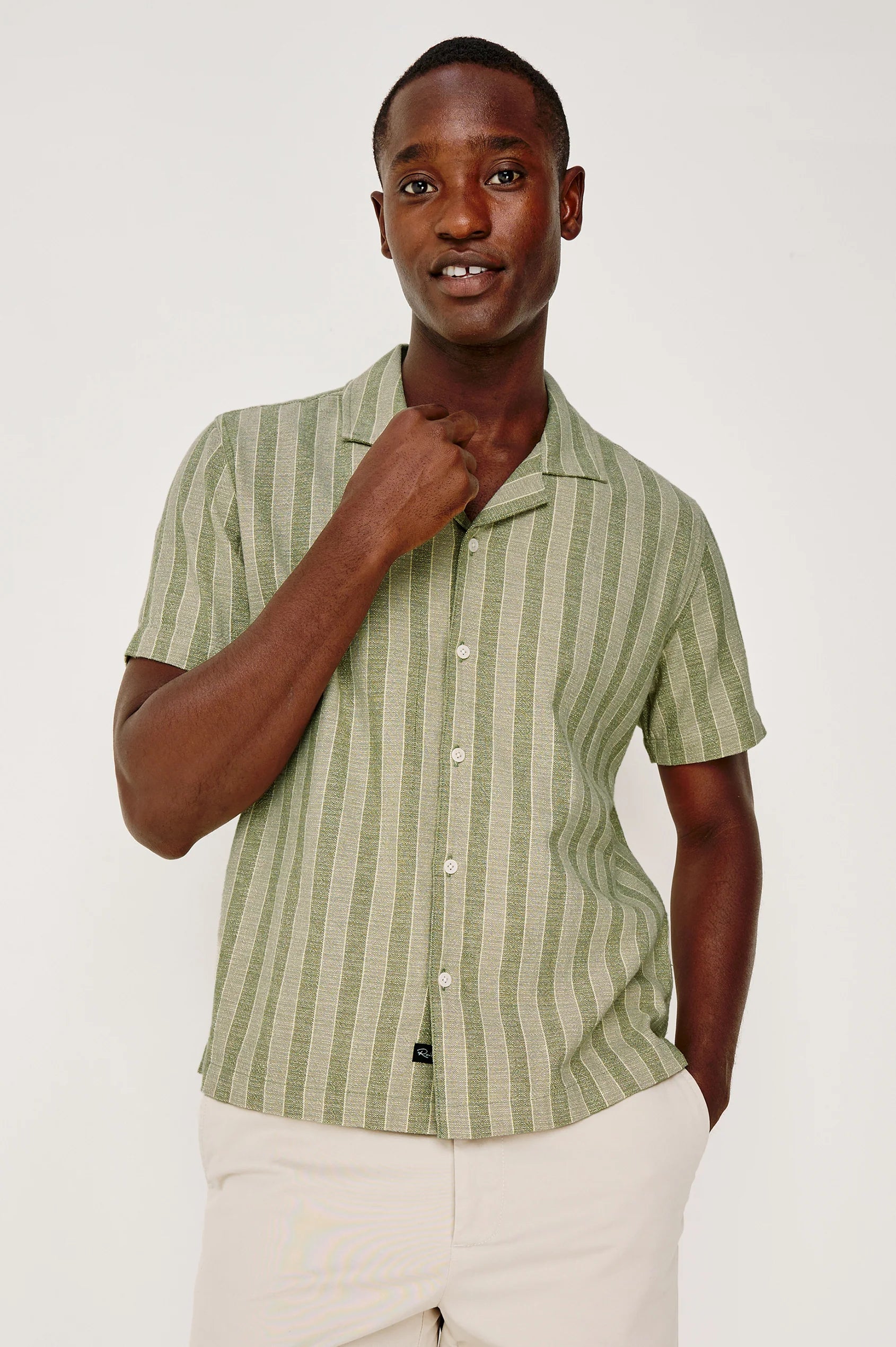Fielder Shirt - Sage Brush Stripe