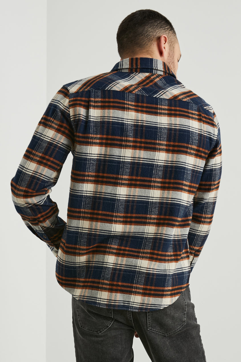 Forrest Shirt - Oat Umber Steel