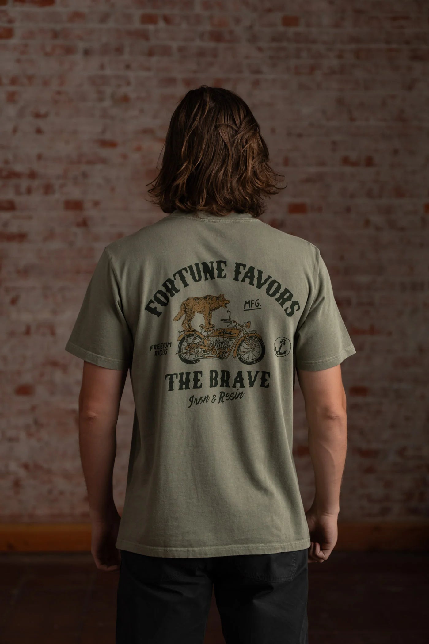 Fortune Favors the Brave Pocket Tee