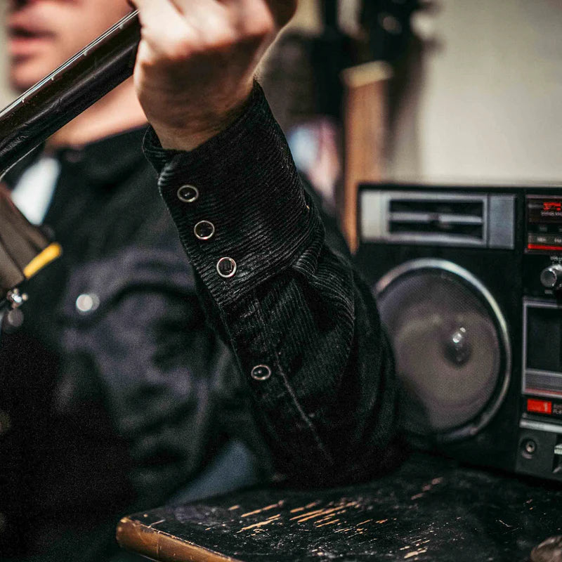 Calico Black Corduroy