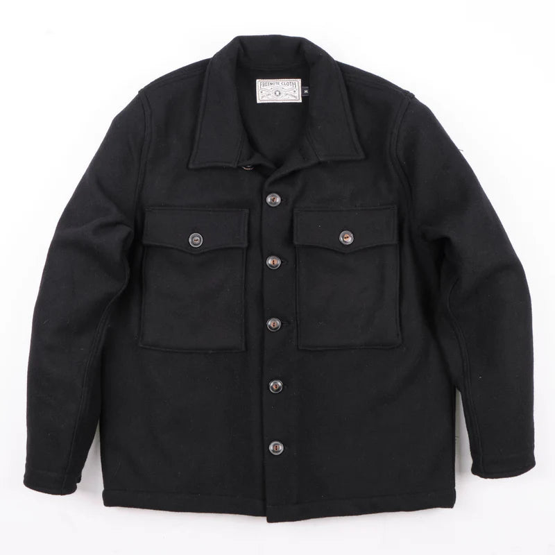 MIDWAY WOOL CPO BLACK