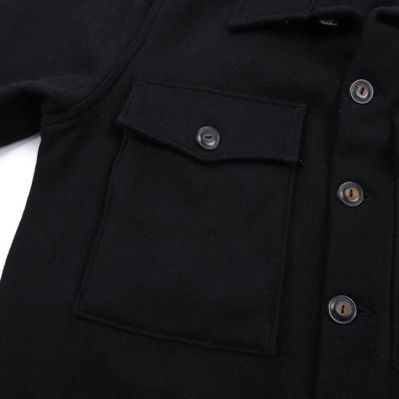 MIDWAY WOOL CPO BLACK