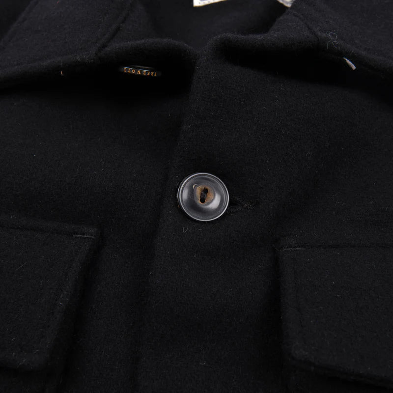 MIDWAY WOOL CPO BLACK