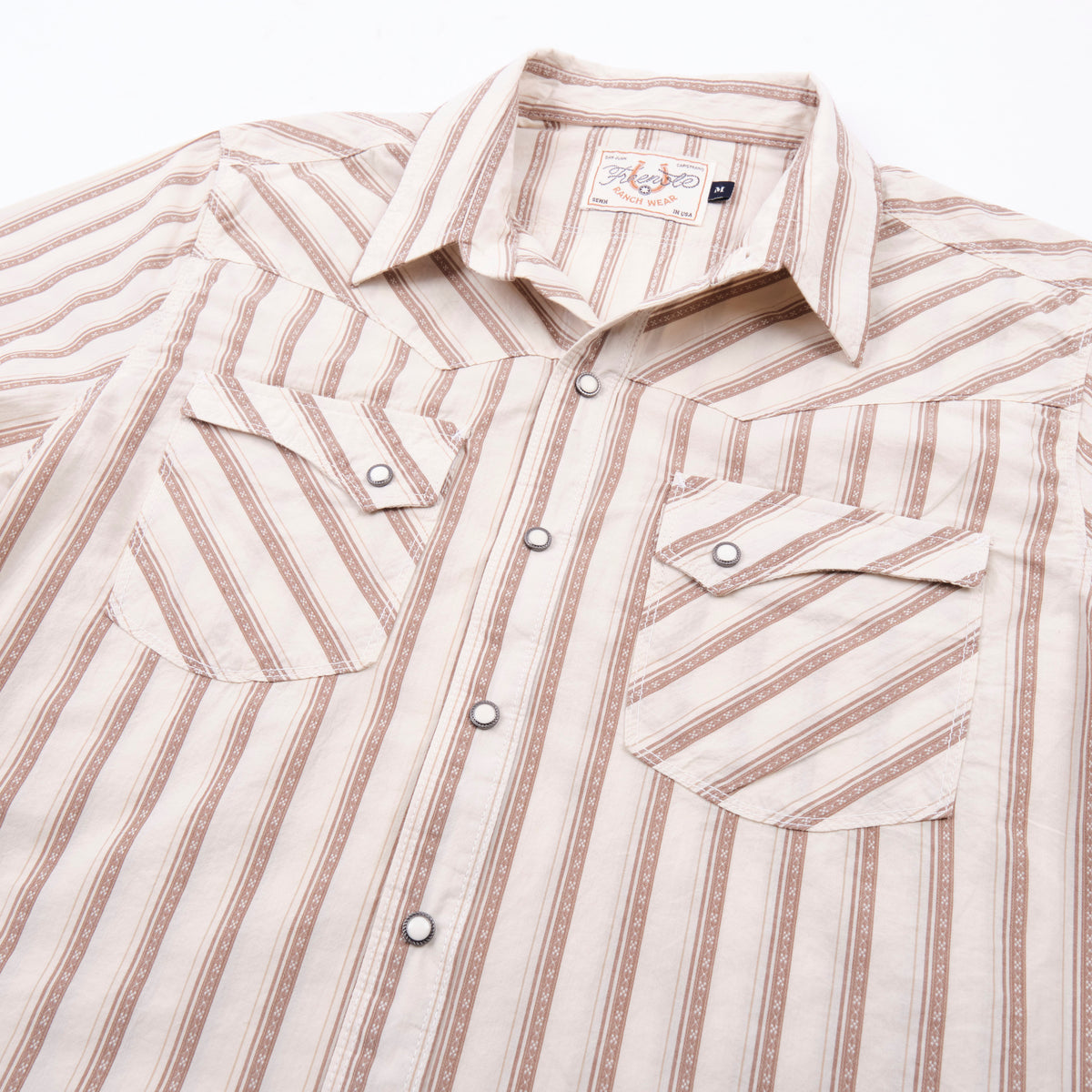 Calico S/S Brown Stripe