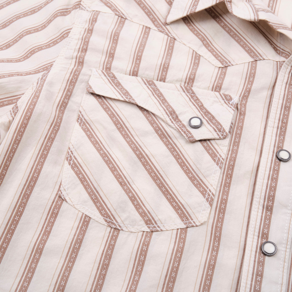 Calico S/S Brown Stripe