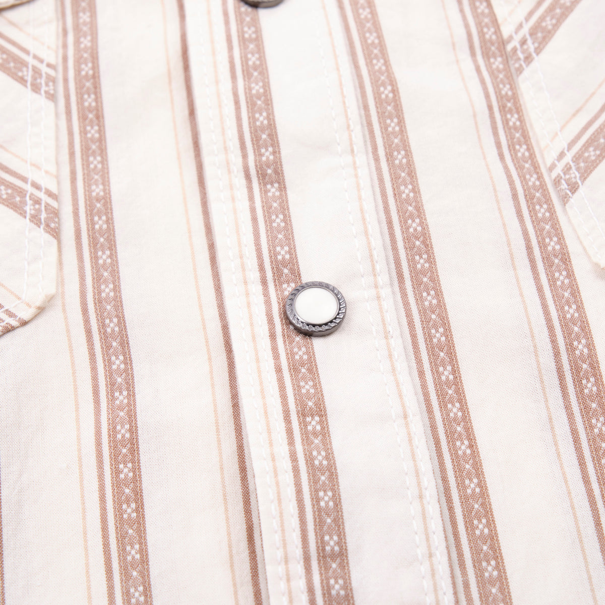 Calico S/S Brown Stripe