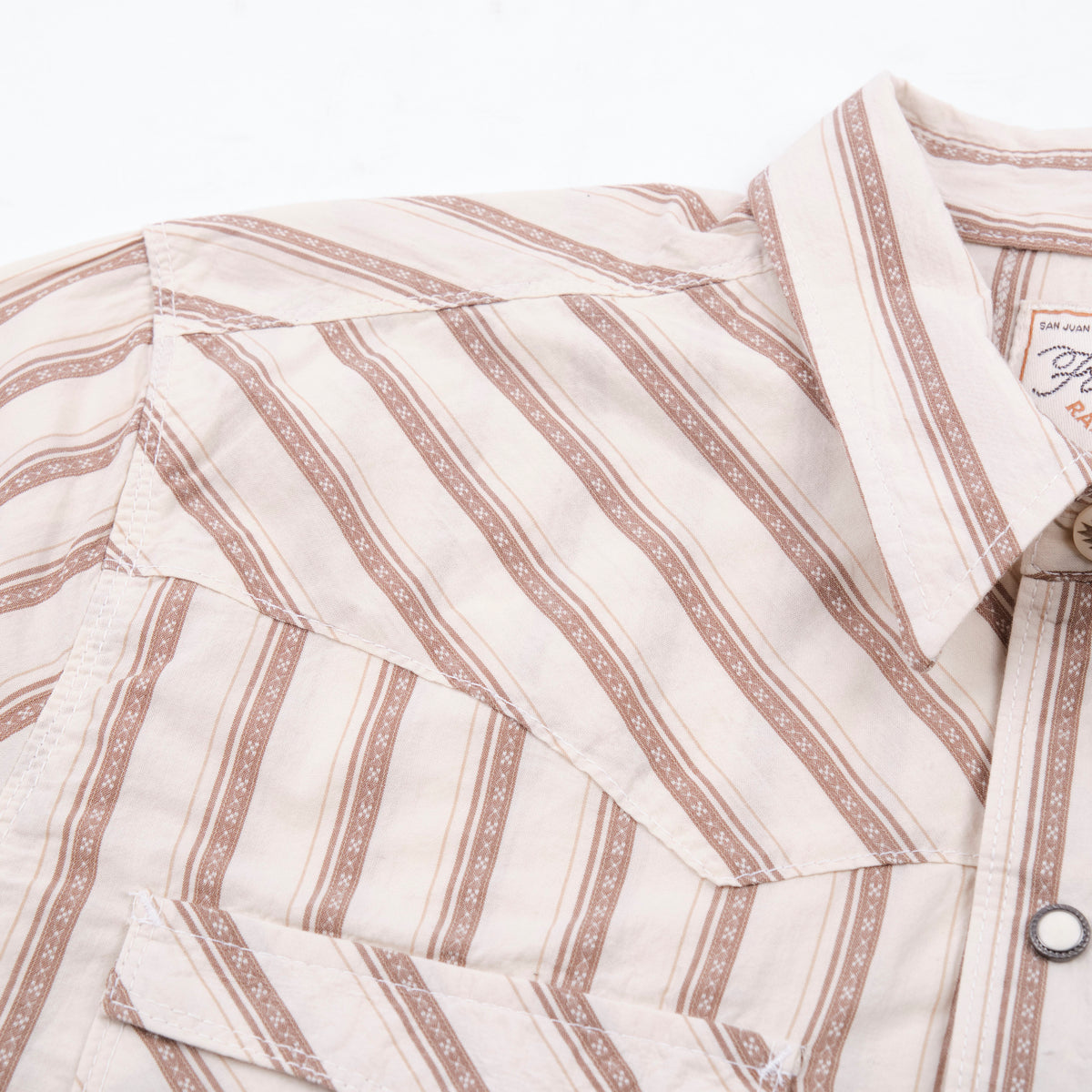Calico S/S Brown Stripe