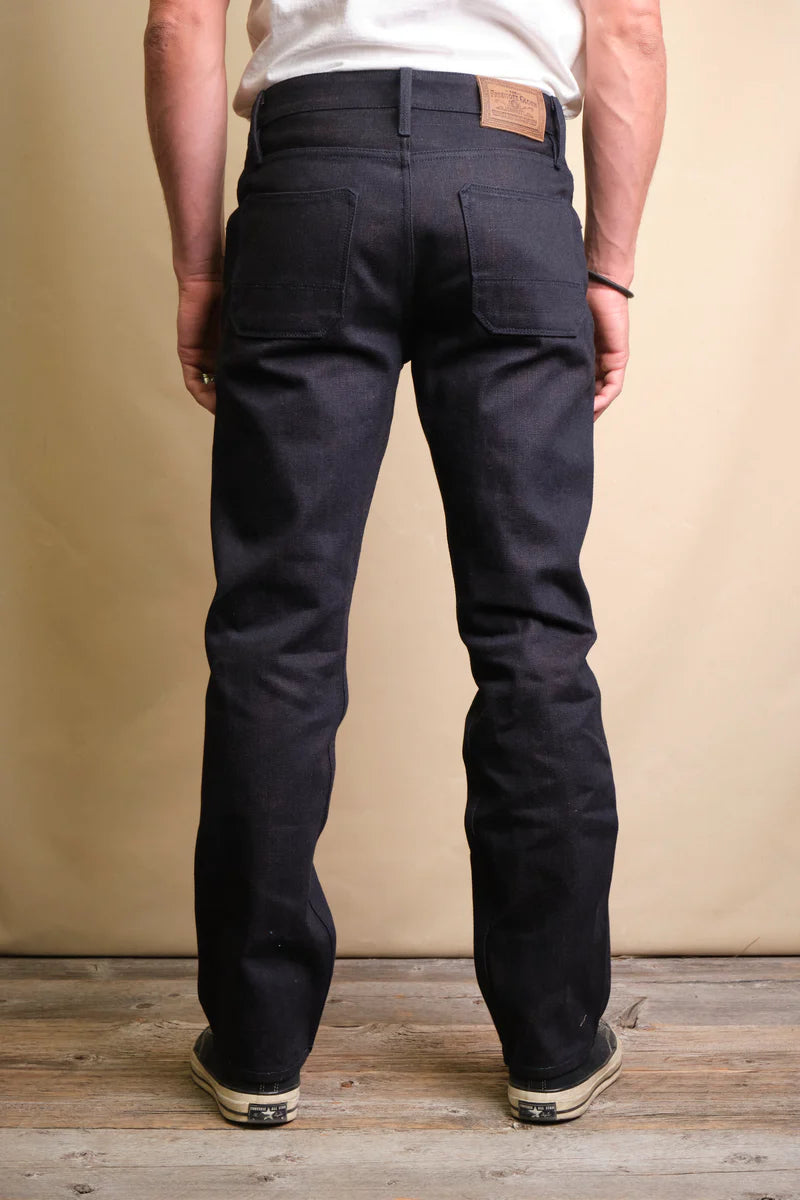 TRABUCO CLASSIC STRAIGHT 16 OZ BLUE BROWN DENIM