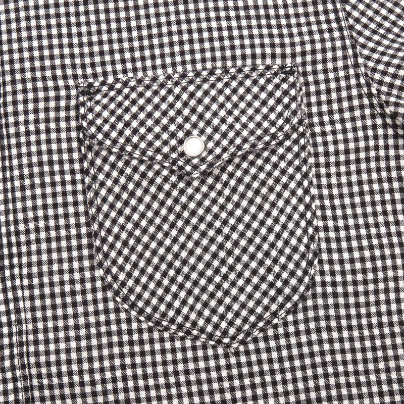 Bodie S/S-Black Gingham