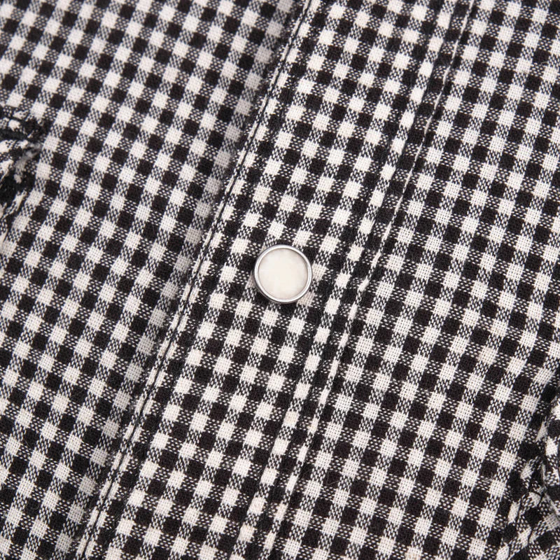 Bodie S/S-Black Gingham